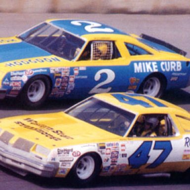 Dale Earnhardt and Harry Gant