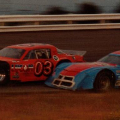 Jack Monaghan-Larry Lamay Checker Flag turn 4 1980's