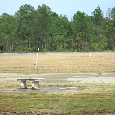 Standing near start/finish line