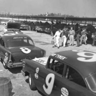 royTyner  & Allens 57 Chevs at daytona