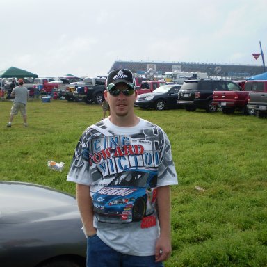 Connie's son Brandon at Talladega