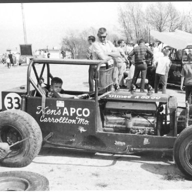 George Lasoski & Danny the Dude as a youngster in the car