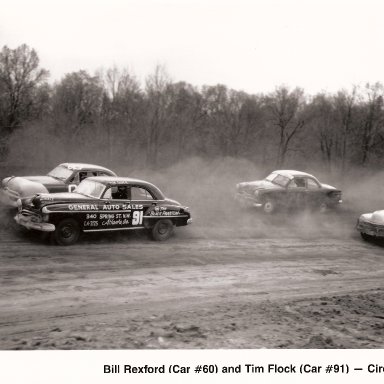 Bill Rexford # 60, Tim Flock #91, 1950