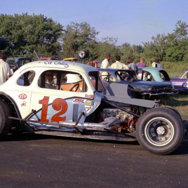 Ed Ortiz coupe in pits 1971