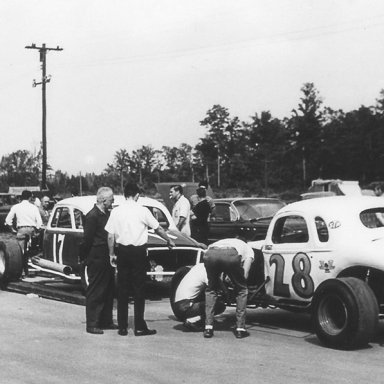 SERWACKI Meahl pit road at lancaster 1968 B