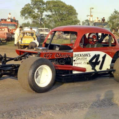 Thort Haag coupe in pits 1969