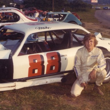 a1 Mike Loescher posed with Vega 1974