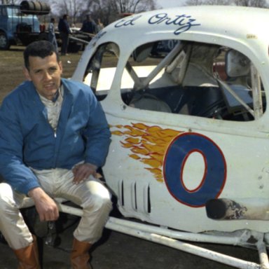 a1 Ed Ortiz posed with No 0 coupe 1969