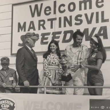 Martinsville Speedway-Little Guy Clay Campell-In Hat H. Clay Earles,Miss Winstons,Richard Petty