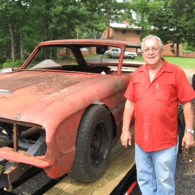 Harold Smith with the #45 tribute Falcon