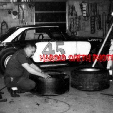 Harold Smith-Working On William Mason Car Out Of Bassett Va. Paul Radford Driver