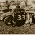 Blue Burton & Al Grinnan with Blue's modified coupe