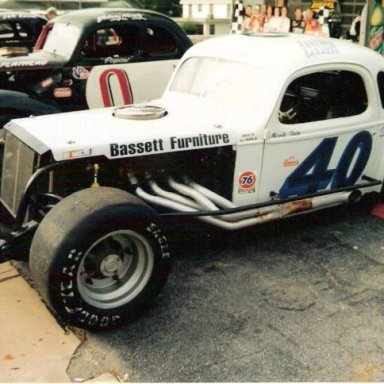 Monk Tate on car Harold smiths Car.
