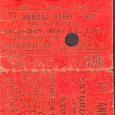 Darlington Raceway Rebel 300  1957