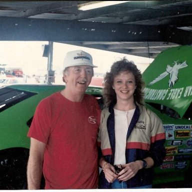 Red Farmer and Patty Moise Daytona ARCA 1990