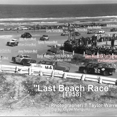 Speedy & Jimmy in 1958 Beach Race