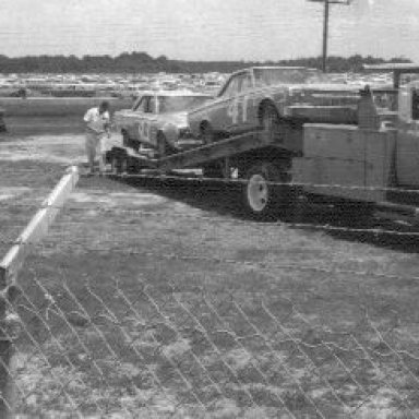 Richard Petty Car on Truck