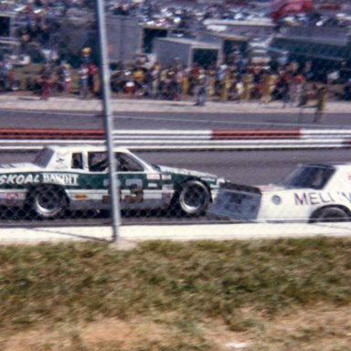 Harry Gant and Benny Parsons at Wilkesboro 1981