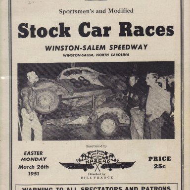 Winston-Salem Speedway 1951