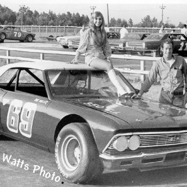 Don Miller With Miss Columbia Speedway '71