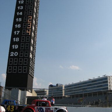 On the grid "LOWE'S MOTOR SPEEDWAY"