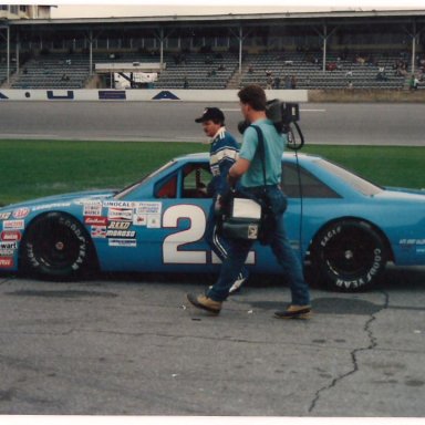 Getting ready to qualify at Daytona