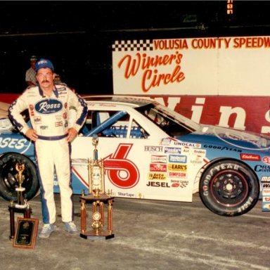 Tommy Houston after winning the 1990 NASCAR Busch GN Firecracker 200 _Don Bok Photo_