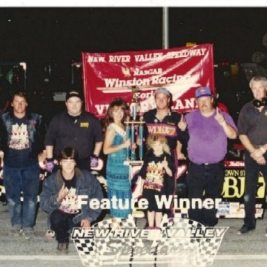 Tony McGuire and crew @ New River Valley Speedway 1996