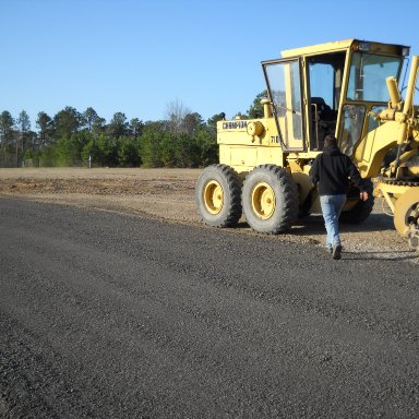 Paving at Track Entrance 1 at Columbia Speedway