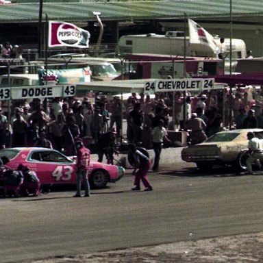 Richard Petty and Cecil Gordon Daytona 1976