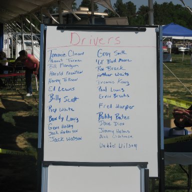 Driver Autograph Lineup