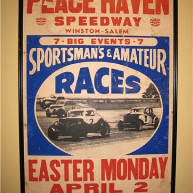 Peace Haven Speedway Poster