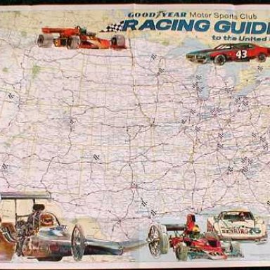 Racing guide map circa 1976