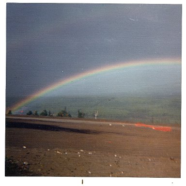 Somewhere over the track a rainbow