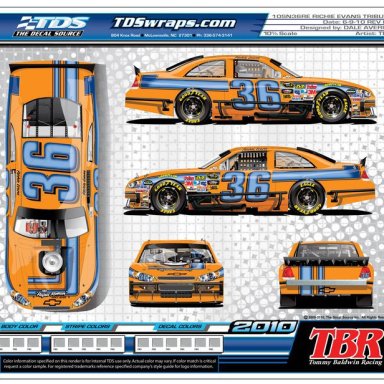 2010Pepsi 400 car Tommy Baldwin is doing with Steve Park Driving Tribute to Richie Evans