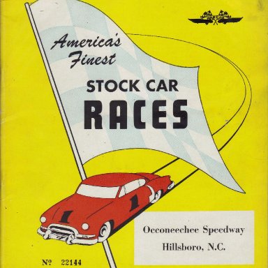 Occoneechee Speedway 1953