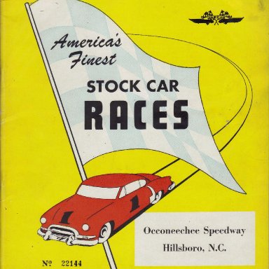 Occoneechee Speedway 1953