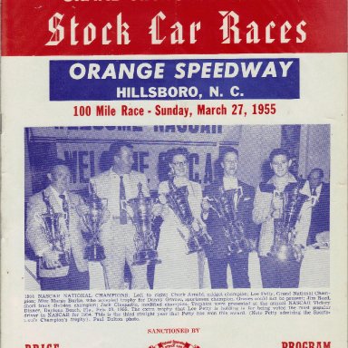 Orange Speedway 1955