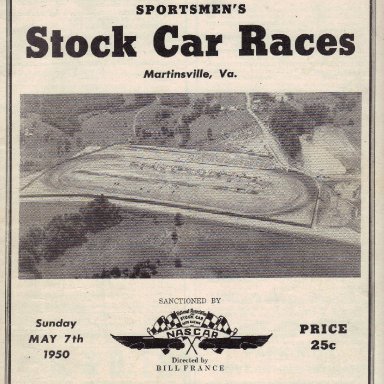 Martinsville Speedway 1950