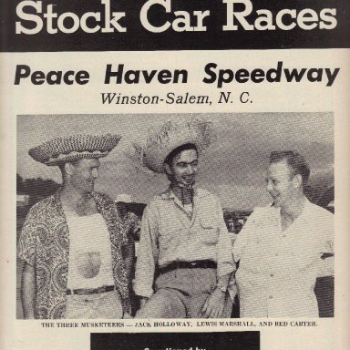 Peace Haven Speedway 1952