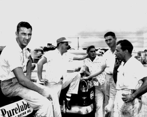 Left To Right - Bill Myers, Junior Johnson, Fred Johnson, Gwyn Staley ...