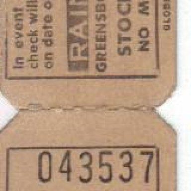 Greensboro Fairgrounds Ticket Stubs