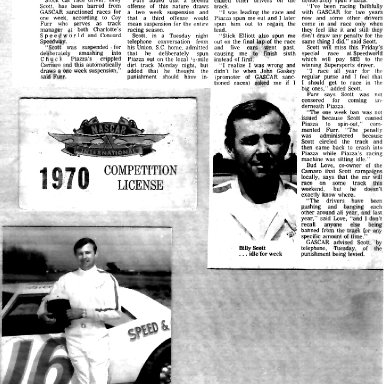 Billy Scott Banned 1970