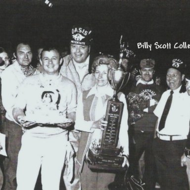 Billy & Barbara Scott Carolina Speedway 1970s'