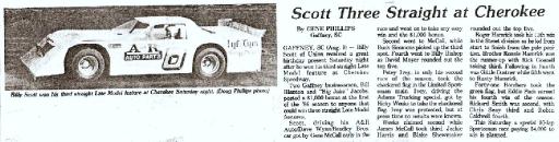 Billy Scott's Birthday Win Cherokee Speedway 1980s' - Gallery - Billy ...