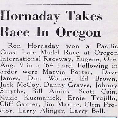 Nascar Newsletter 9/15/1964