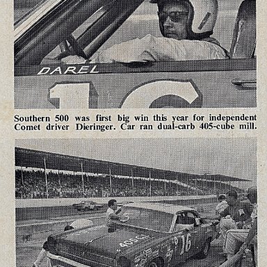 1966 Southern 500 - Darlington - Darel Dieringer