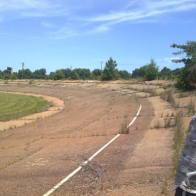 LOOKING DOWN FRONT STRETCH