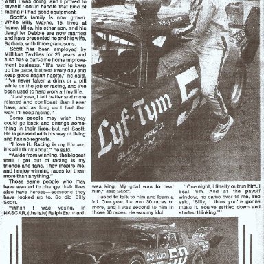 Late Model Champion Billy Scott 1980 (Page 3 of 3)