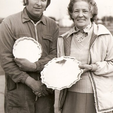 Alan Cazier with my nan at Wisbech.